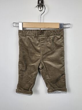 Rise Little Earthling Baby Corduroy Pants 6-9 Month Brown Lined Cottagecore Farm